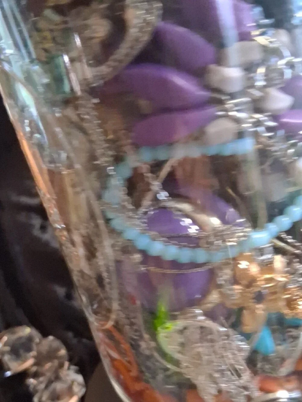 Mystery Jewelry Jar 1/2 Gallon Mason Jar 5 Lbs . Lots Of Beautiful Jewelry.